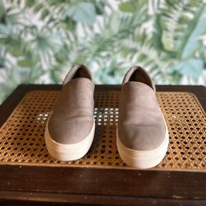 Steve Madden Gray Suede Slip On Sneakers